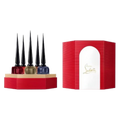 סט מיניאטורות Christian Louboutin Fétiche Collection – 5 בשמי EDP, 9 מ״ל כל אחד, בקבוקי זכוכית עם פקק סטילטו