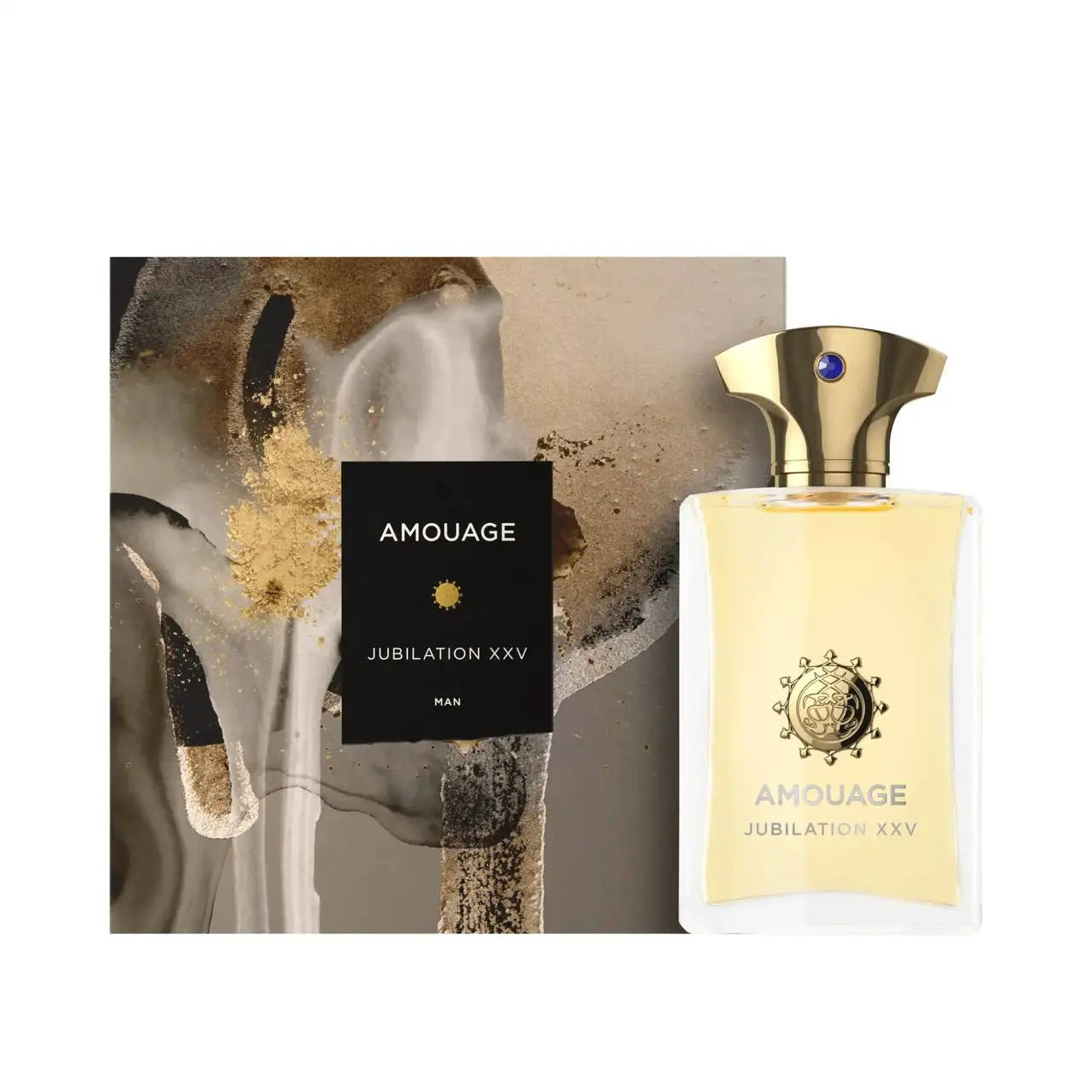 Jubilation XXV Man Amouage – בקבוק וקופסה יחד