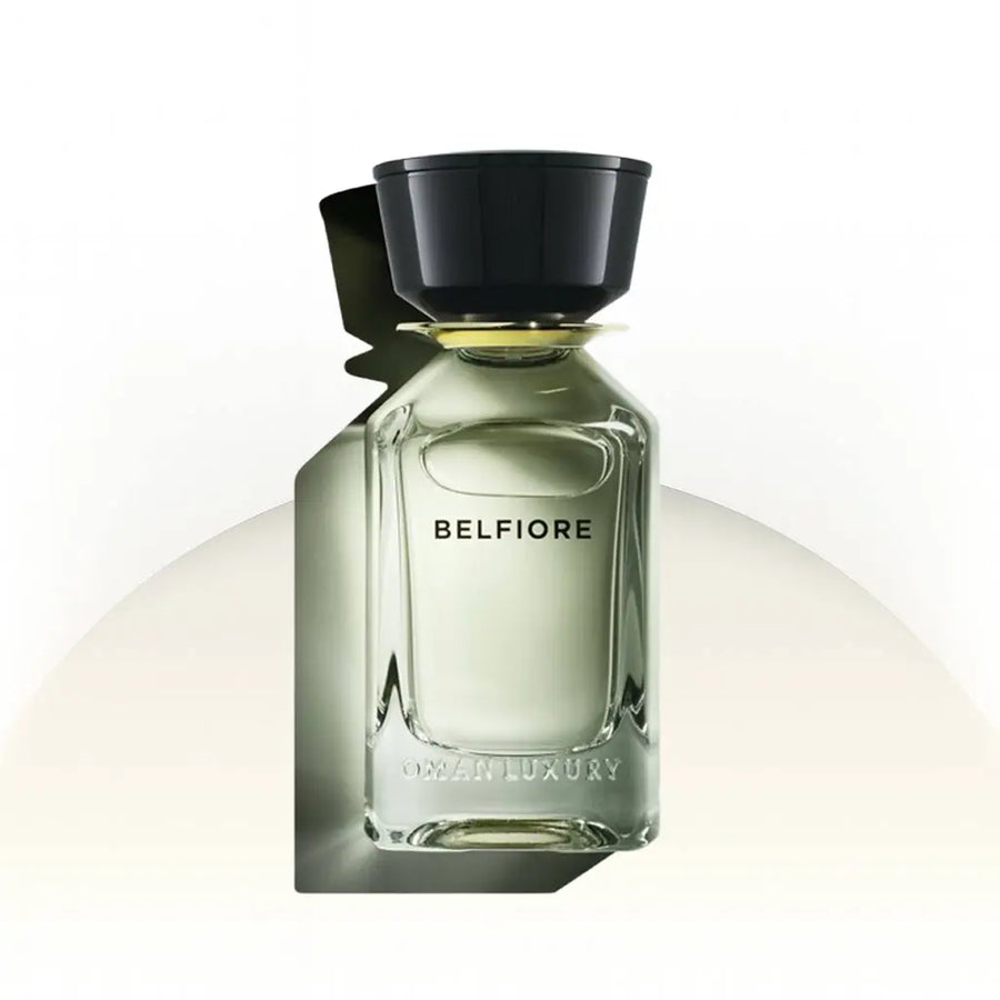 בושם Omanluxury Belfiore EDP 100ML – ניחוח יוניסקס פרחוני-פירותי אלגנטי בעוצמה יוקרתית.