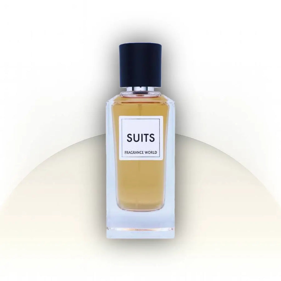 Suits Fragrance World EDP 100ML – בושם יוניסקס בעומק ירקרק, פרחוני ועצי בהשראת YSL Tuxedo.