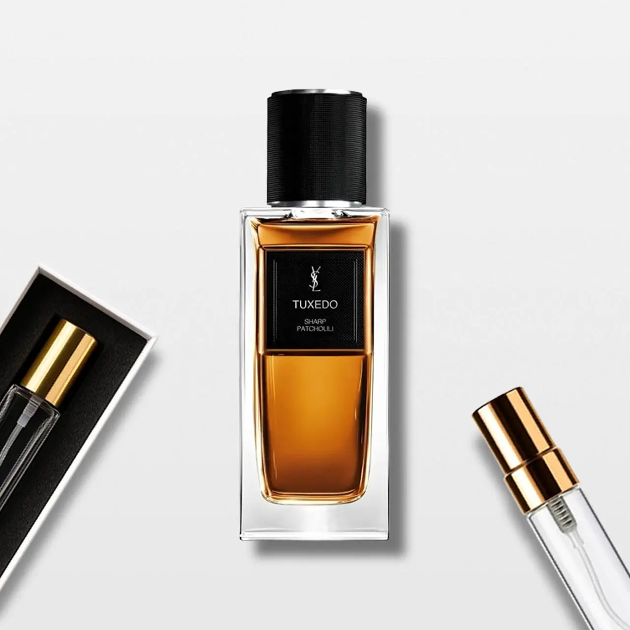 Tuxedo Sharp Patchouli Yves Saint Laurent בושם בוטיק יוניסקס יוקרתי - דיקנט 10 מ"ל ו- 5 מ"ל להתנסות